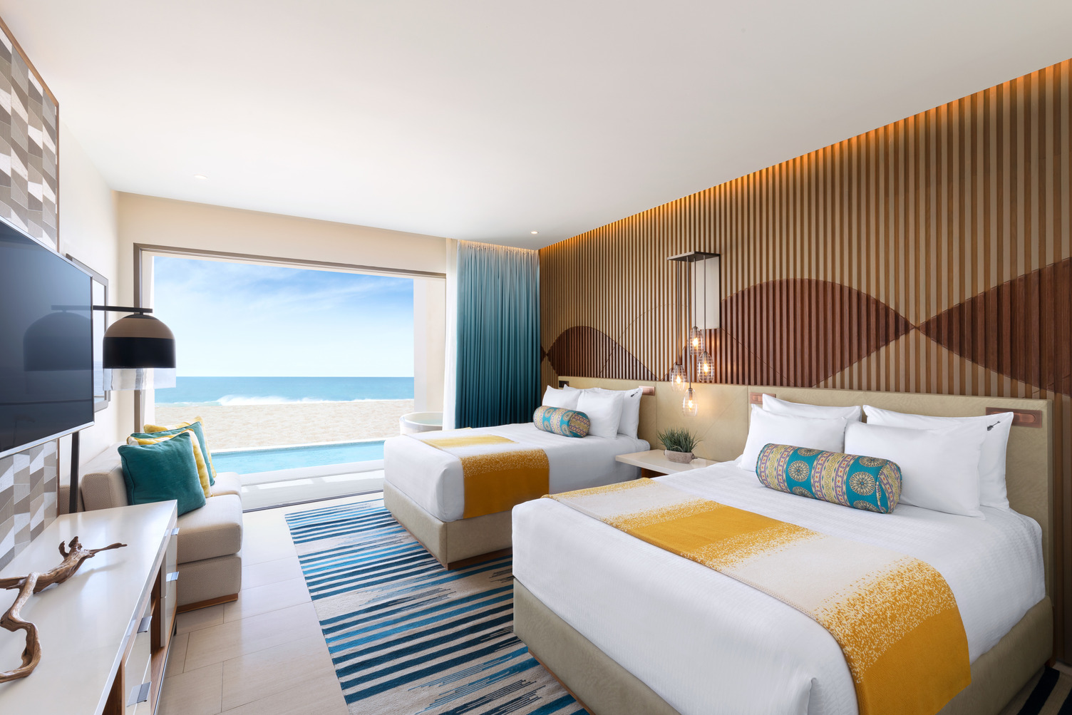 Rock Suite Swim up Ocean Front (Two Bedroom) with Personal Assistant, Los Cabos All-Inclusive Resorts for Families with 