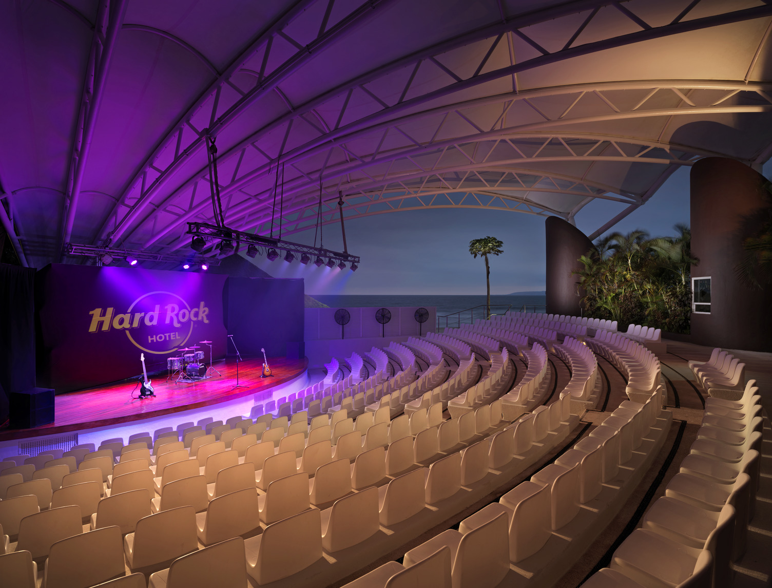 Oceanview terrace at Hard Rock Hotel Vallarta, The Ultimate Vallarta Girls' Trip: Spa, Shows, and Nightlife